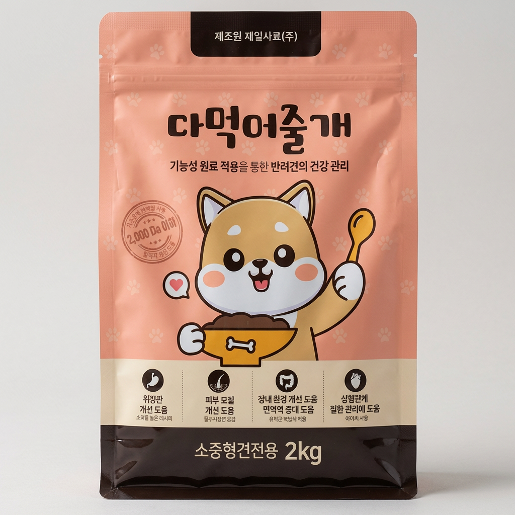 다먹어줄개 강아지 사료, 소중형견전용, 2kg, 1개