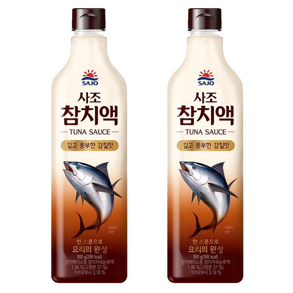 사조 참치액, 900g, 2개