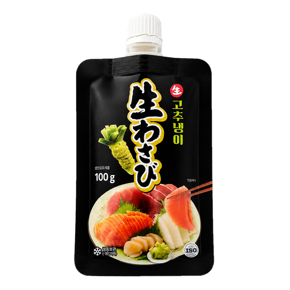 오케이식품 생와사비 고추냉이 가정용, 100g, 1팩