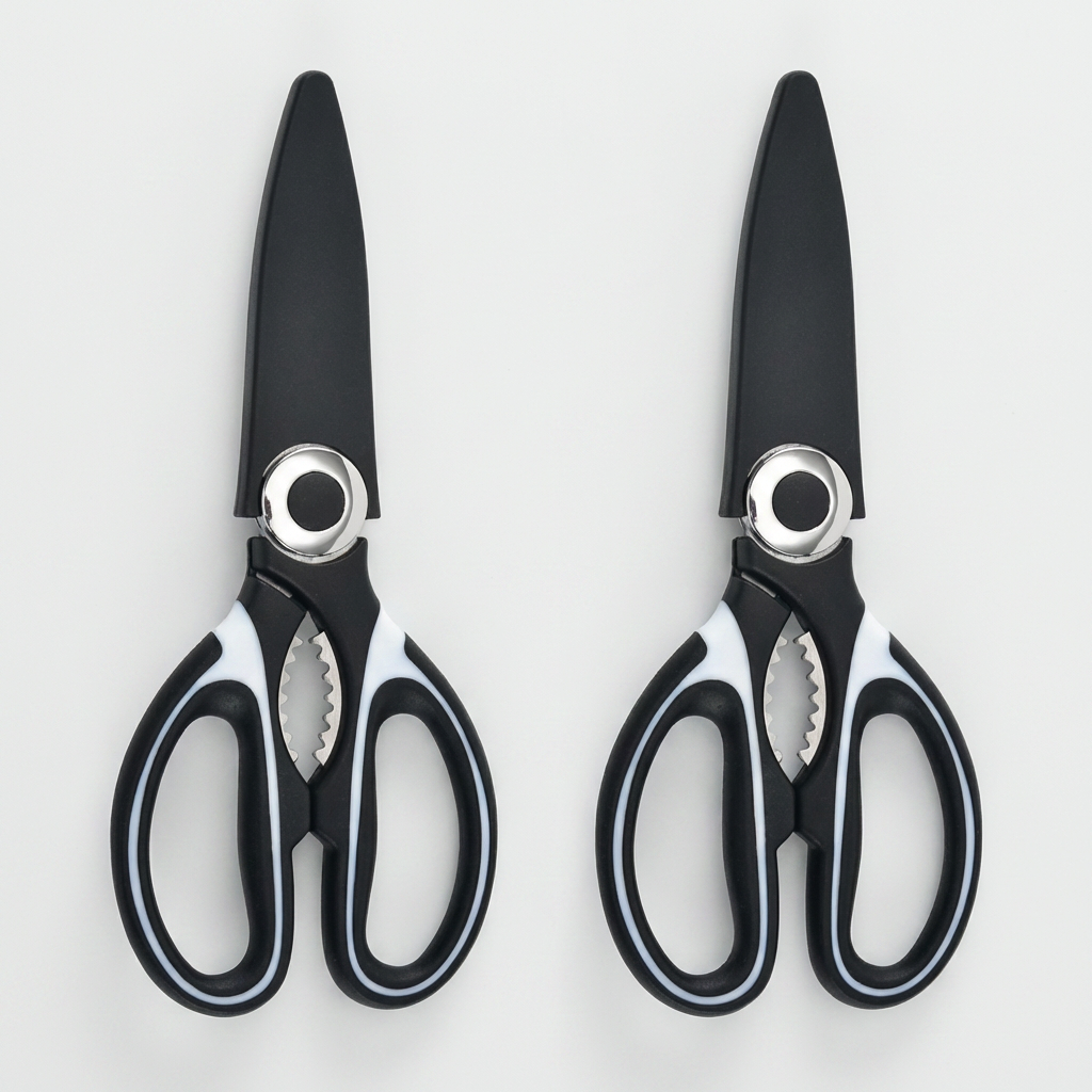비로르 304 강력 주방 가위, 팬더, 20.5cm, 2개