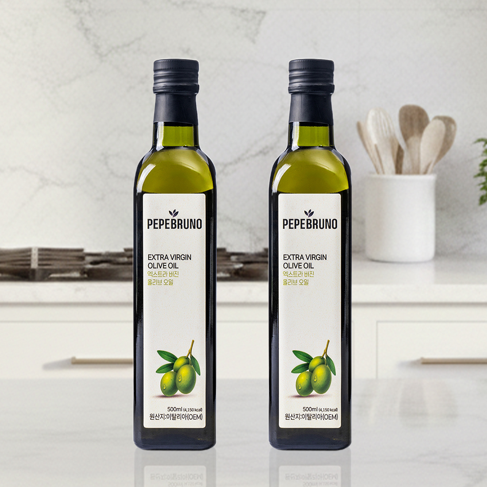 페페브루노 엑스트라버진 올리브오일, 500ml, 2개