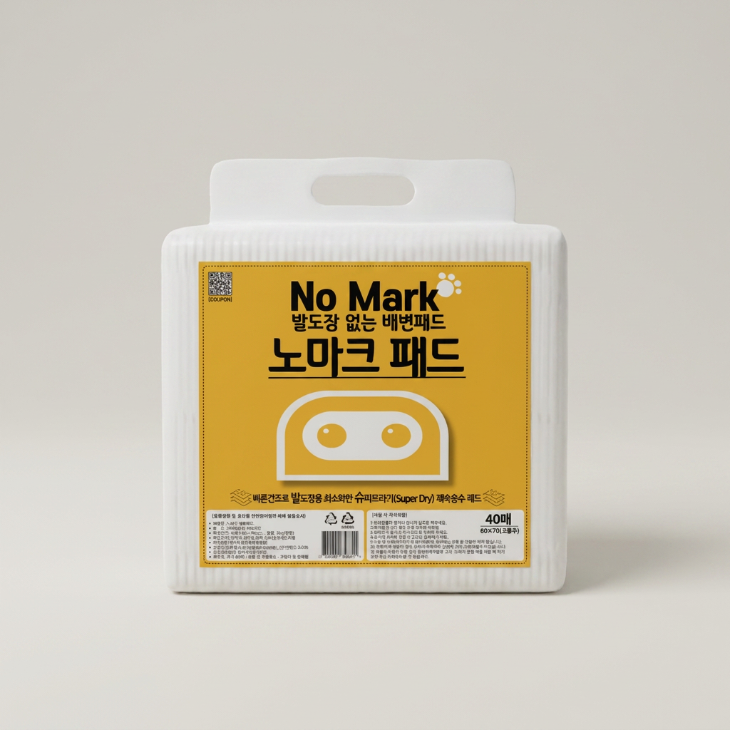노마크 반려견 강아지 배변패드, 대형 고흡수, 40매, 3개